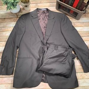 Oscar de la Renta 44R / 38W 2-Piece Wool Suit Vtg